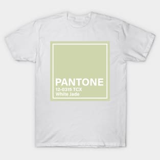 pantone 12-0315 TCX White Jade T-Shirt